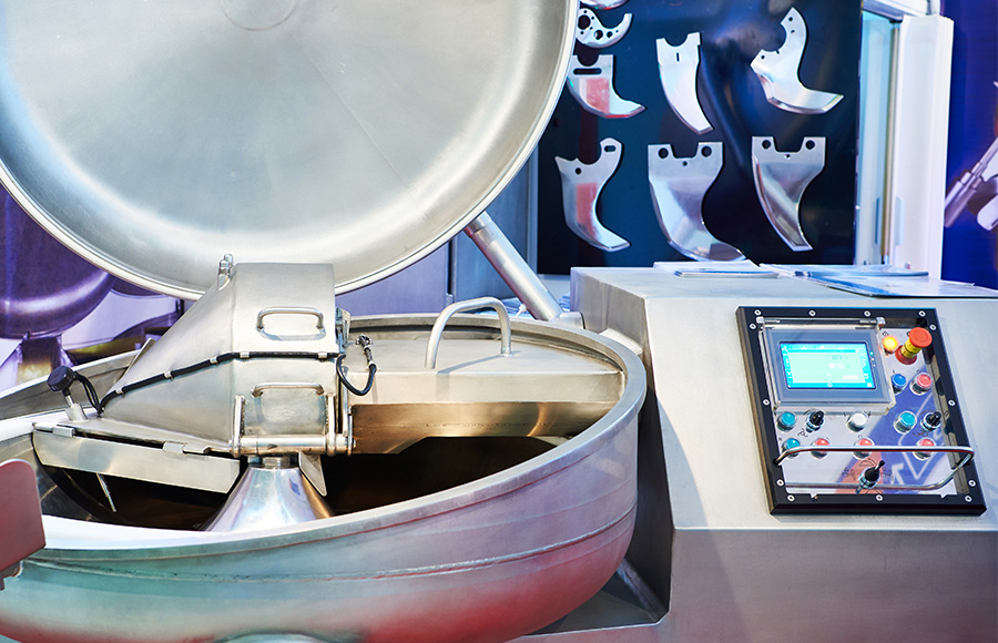 Bowl cutter for sausage minced meat