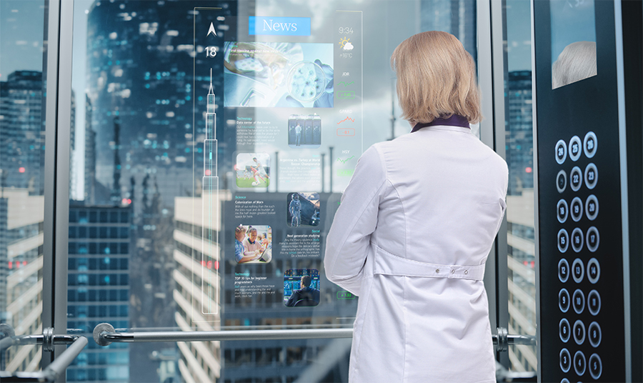 transparent oled in lift