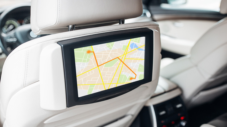 automotive display rear seat data modul