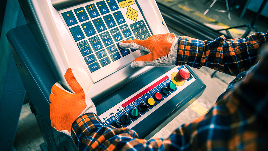 industrial hmi machine control