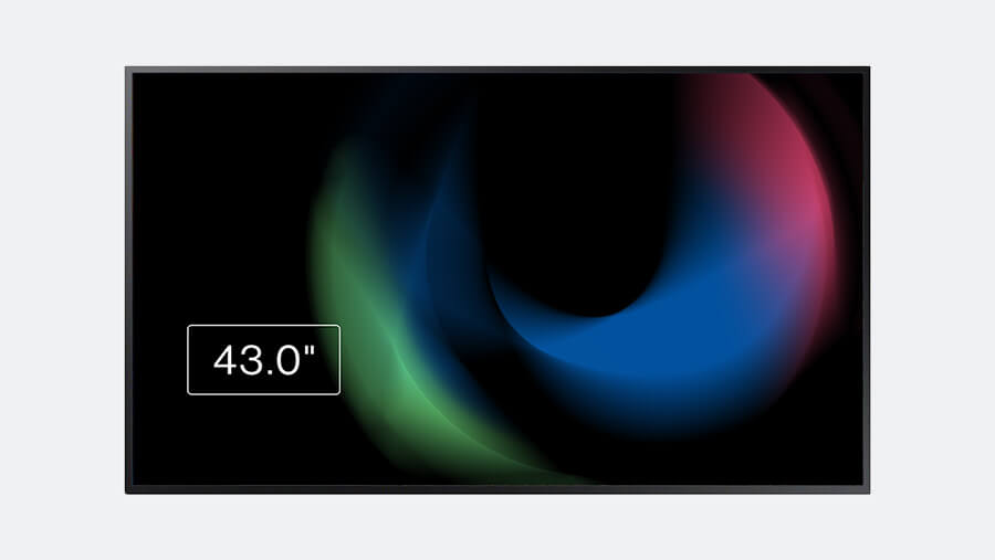 digital signage standard monitor samsung qh43b