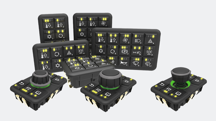 CANbus-Tastaturen, Joysticks und MMI-Steuerungen