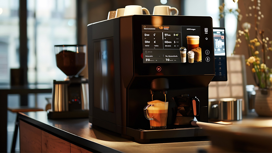 Coffee machine display