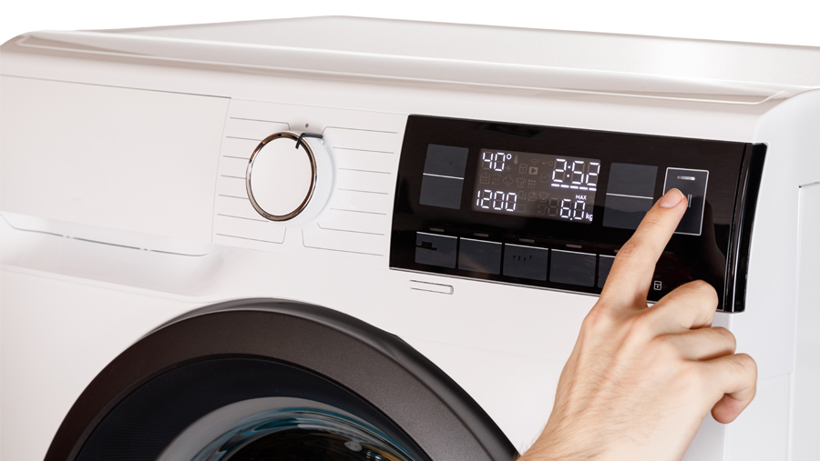 Washing machine display white goods