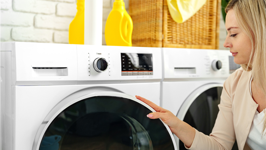 Washing machine display white goods