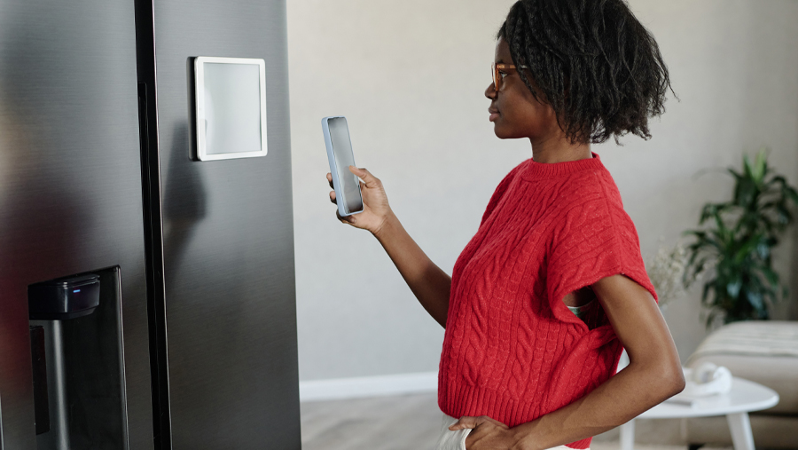 Fridge display white goods